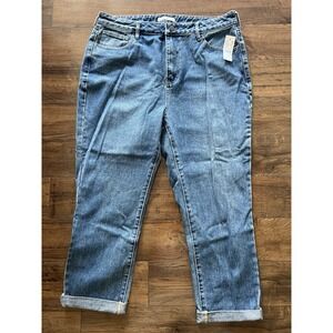 NWT $55 PACSUN Timmy Blue Cuffed Medium Wash Women's Jeans Size 32 x 27